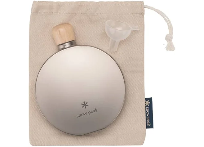 Фляга Snow Peak TW-116 Titanium Curved Flask Фото 3